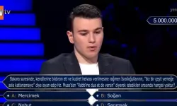 5 milyon TL'lik soruyu bilen ilk kişi oldu