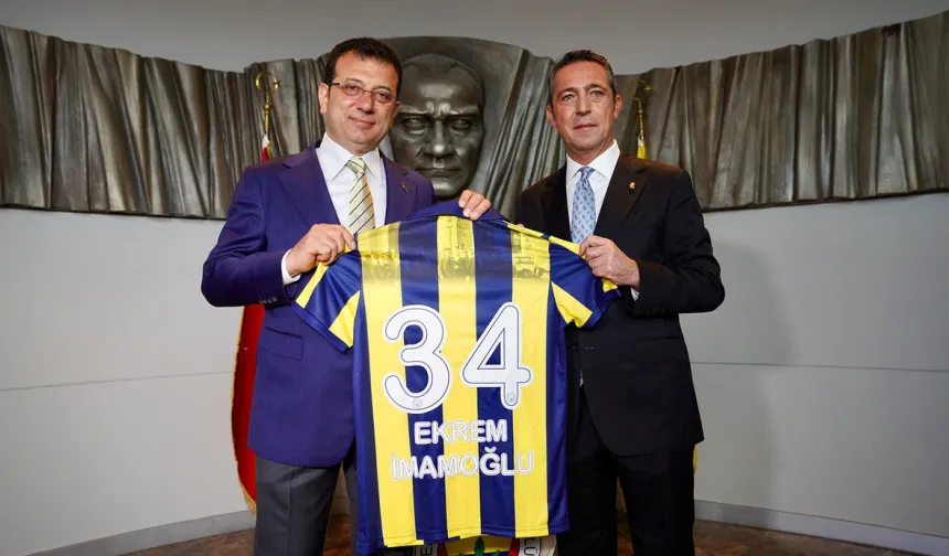 Ekrem İmamoğlu'dan Fenerbahçe Başkanı Ali Koç’a ziyaret